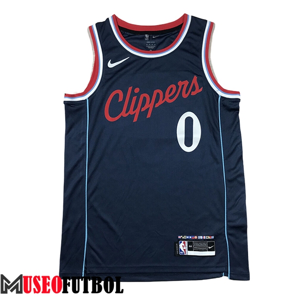 Camisetas De Futbol Los Angeles Clippers (WESTBROOK #0) 2024/25 Azul Oscuro