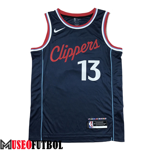 Camisetas De Futbol Los Angeles Clippers (GEORGE #13) 2024/25 Azul Oscuro