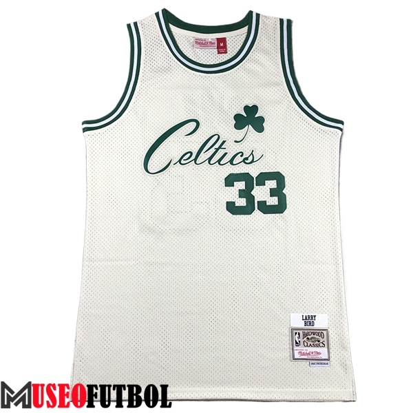 Camisetas De Futbol Boston Celtics (BIRD #33) 2024/25 Blanco/Verde -02