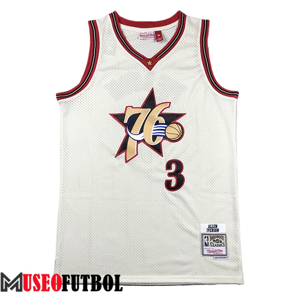 Camisetas De Futbol Philadelphia 76ers (IVERSON #3) 2024/25 Blanco