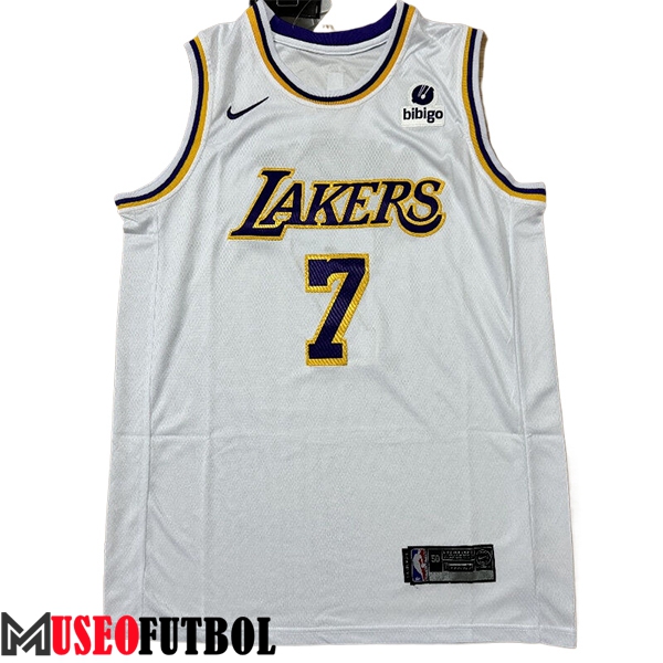 Camisetas De Futbol Los Angeles Lakers (ANTHONY #7) 2024/25 Blanco/Negro