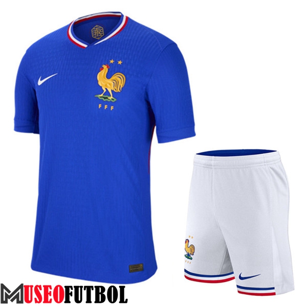 Camisetas Futbol Francia Primera + Cortos UEFA Euro 2024