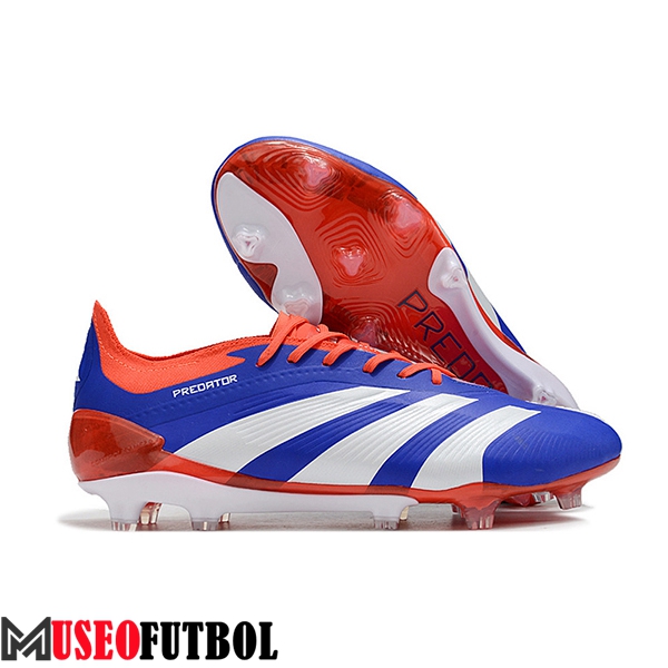 Adidas Botas De Fútbol Predator Elite FG Blanco/Azul/Naranja