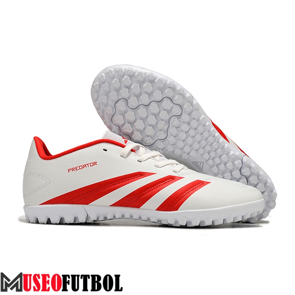 Adidas Botas De Fútbol Predator Club TF Blanco/Rojo