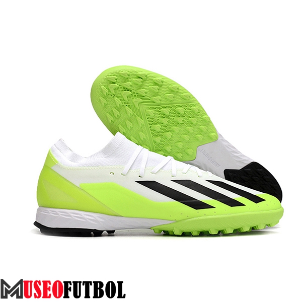 Adidas Botas De Fútbol X CRAZYFAST.3 TF BOOTS Blanco/Negro/Verde