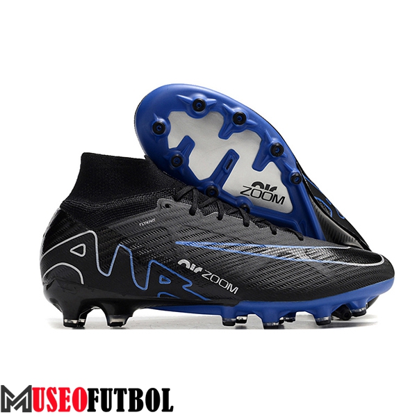 Nike Botas De Fútbol Air Zoom Mercurial Superfly IX Elite AG Negro/Azul