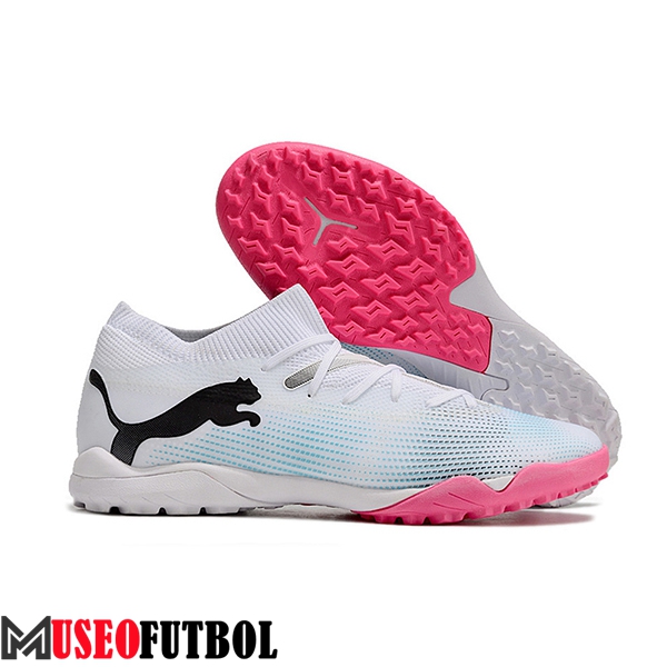 PUMA Botas De Fútbol FUTURE 7 ULTIMATE TF Blanco/Azul/Rosa