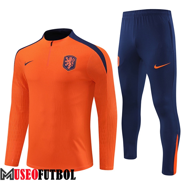 Chandal Equipos De Futbol Países Bajos Naranja/Azul 2024/2025