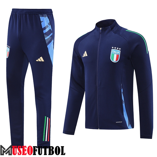 Chandal Equipos De Futbol - Chaqueta Italia Azul Oscuro 2024/2025