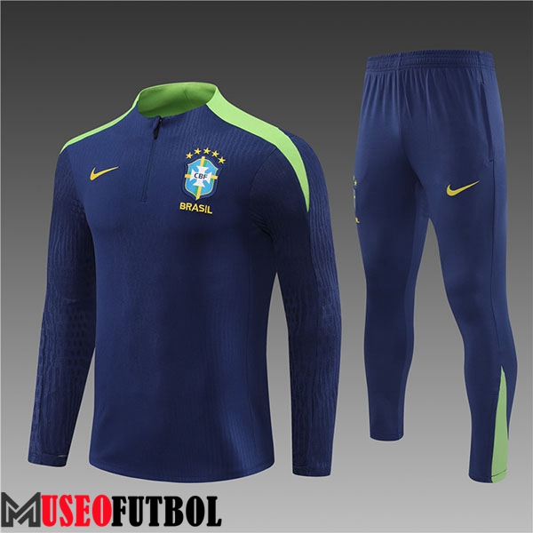 Chandal Equipos De Futbol Brasil Ninos Azul/Verde 2024/2025