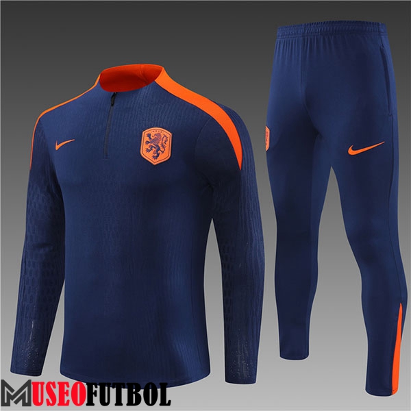 Chandal Equipos De Futbol Países Bajos Ninos Azul/Naranja 2024/2025