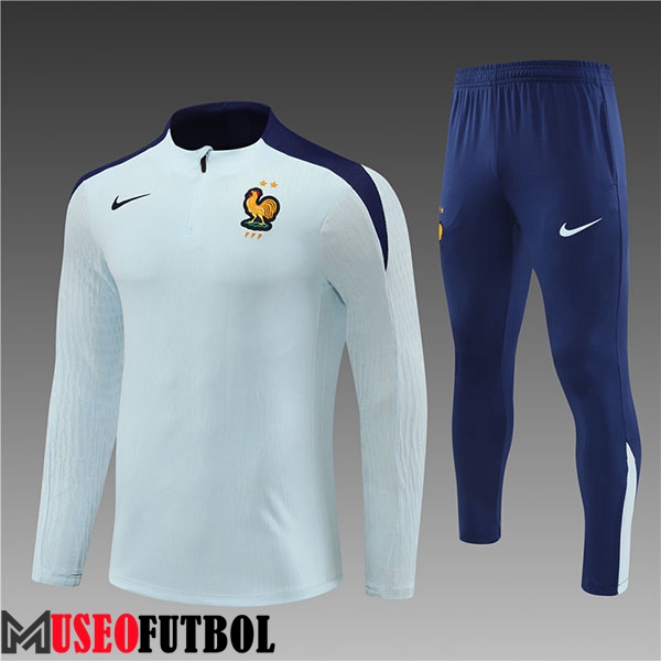 Chandal Equipos De Futbol Francia Ninos Azul Claro 2024/2025