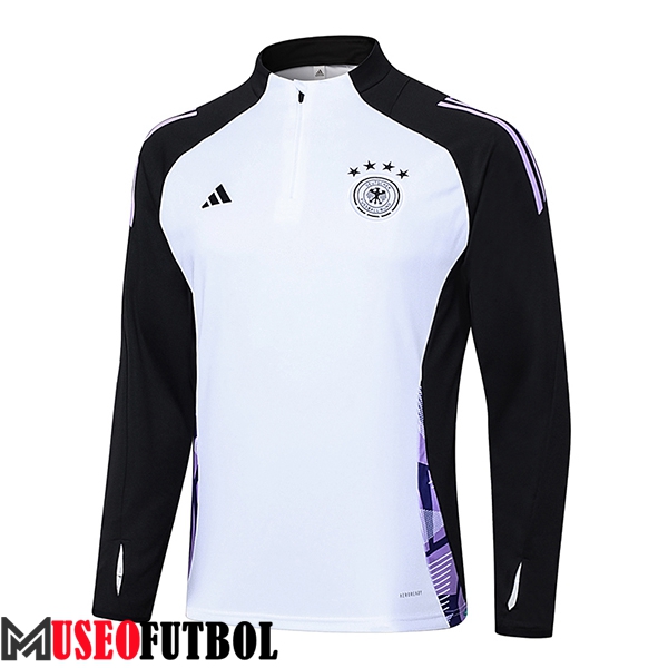 Sudadera De Entrenamiento Alemania Blanco/Negro/Violeta 2024/2025