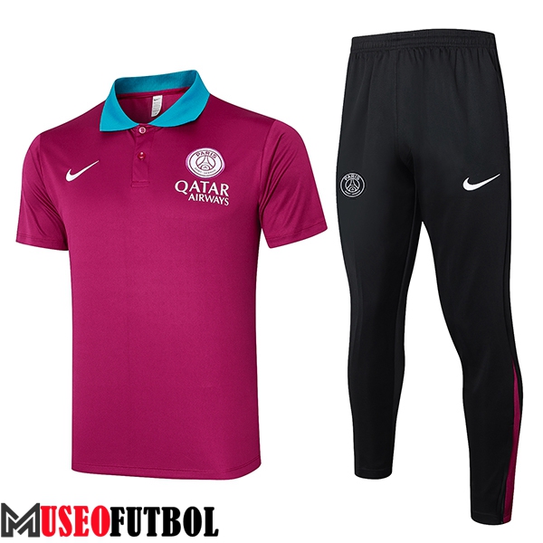 Camiseta Polo PSG Violeta 2024/2025