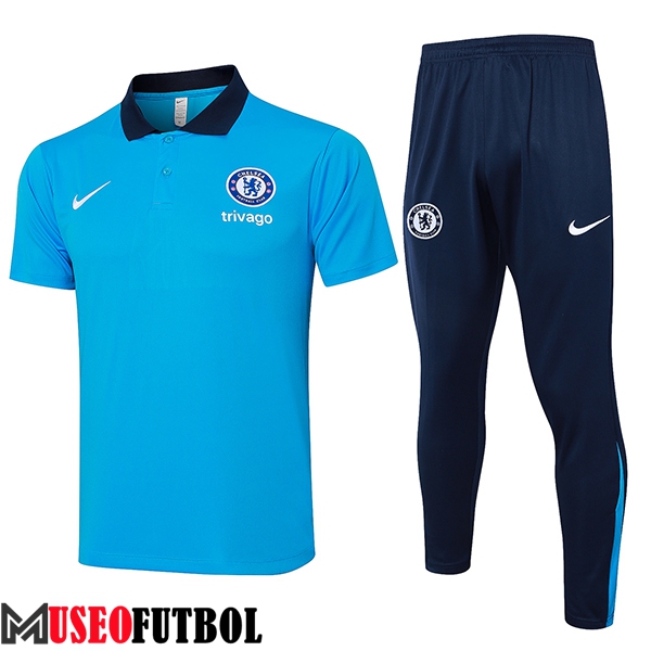 Camiseta Polo FC Chelsea Azul 2024/2025