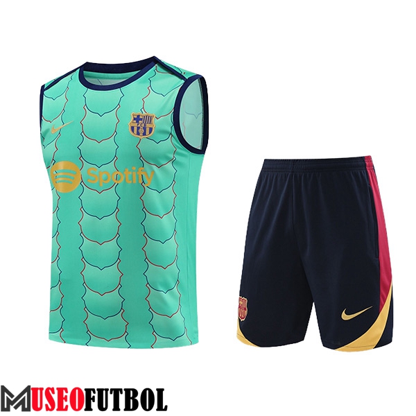 Camiseta Entrenamiento sin mangas FC Barcelona Verde 2024/2025