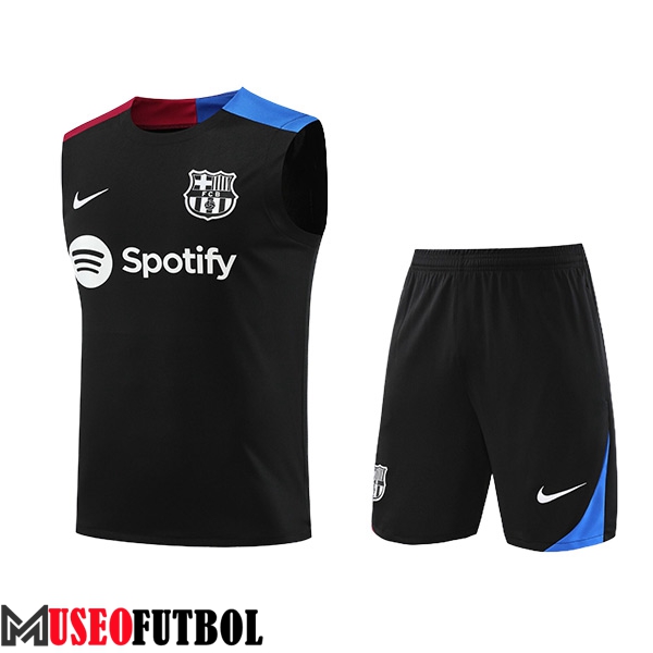 Camiseta Entrenamiento sin mangas FC Barcelona Negro/Azul/Rojo 2024/2025