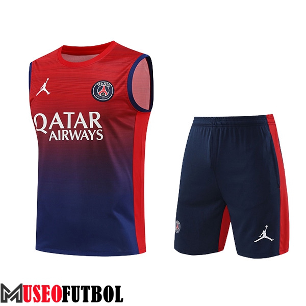 Camiseta Entrenamiento sin mangas PSG Rojo/Azul 2024/2025