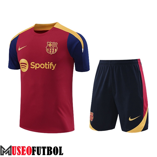 Camiseta Entrenamiento FC Barcelona Rojo/Amarillo/Azul 2024/2025