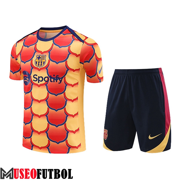 Camiseta Entrenamiento FC Barcelona Naranja/Rojo 2024/2025