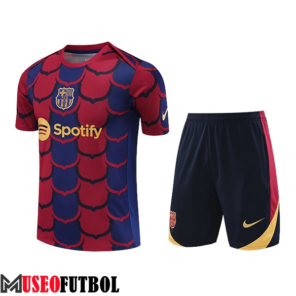 Camiseta Entrenamiento FC Barcelona Azul/Rojo 2024/2025