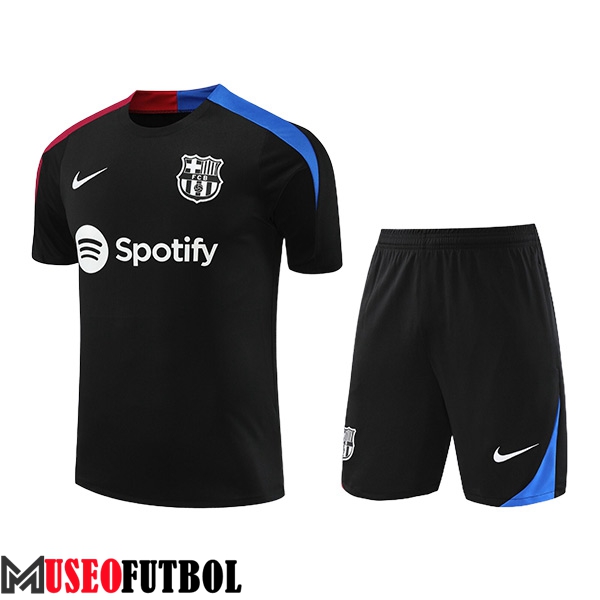 Camiseta Entrenamiento FC Barcelona Negro/Azul/Rojo 2024/2025