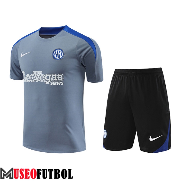 Camiseta Entrenamiento Inter Milan Gris/Azul 2024/2025