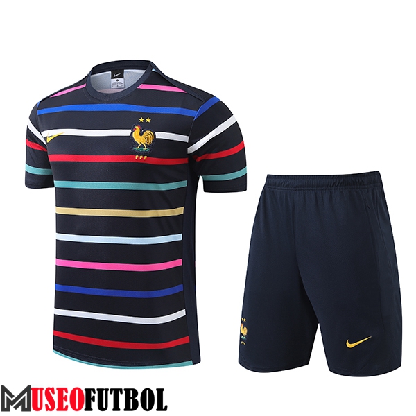 Camiseta Entrenamiento Francia Negro 2024/2025