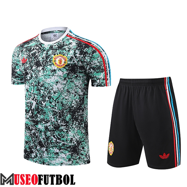 Camiseta Entrenamiento Manchester United Verde/Negro 2024/2025