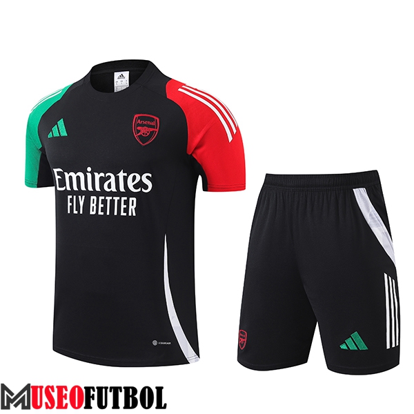 Camiseta Entrenamiento Arsenal Negro/Verde/Rojo 2024/2025