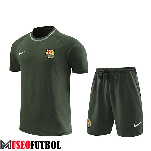 Camiseta Entrenamiento FC Barcelona Verde 2024/2025 -02