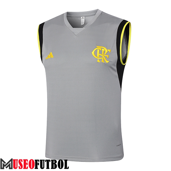 Chalecos De Futbol Flamengo Gris/Negro/Amarillo 2024/2025