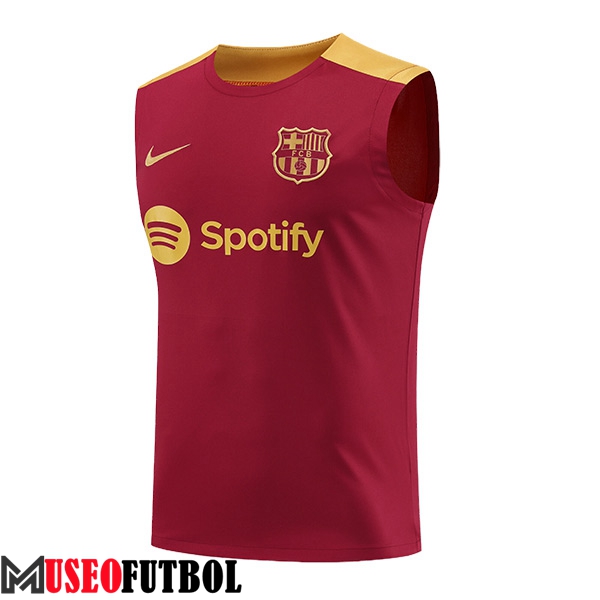 Chalecos De Futbol FC Barcelona Rojo/Amarillo 2024/2025