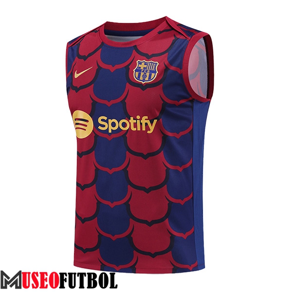 Chalecos De Futbol FC Barcelona Azul/Rojo 2024/2025