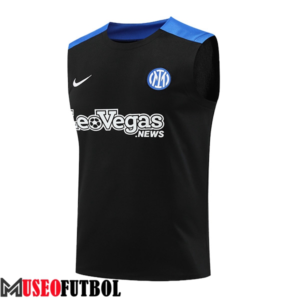 Chalecos De Futbol Inter Milan Negro/Azul 2024/2025