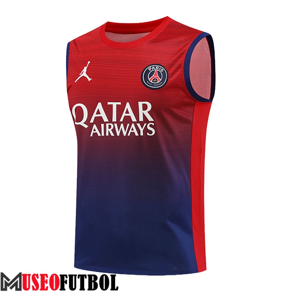 Chalecos De Futbol PSG Rojo/Azul 2024/2025 -02