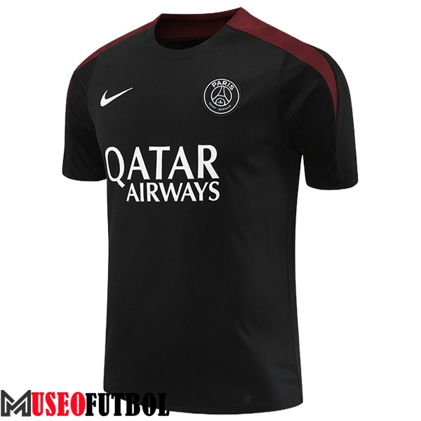 Camiseta Entrenamiento PSG Negro/Rojo 2024/2025