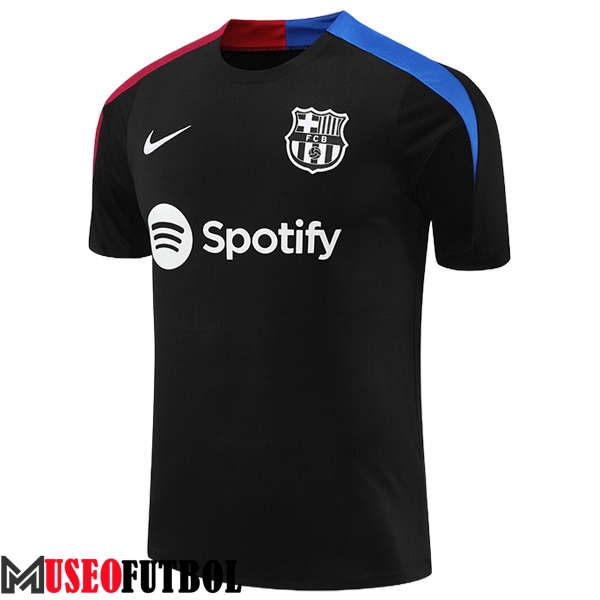 Camiseta Entrenamiento FC Barcelona Negro/Azul/Rojo 2024/2025 -02