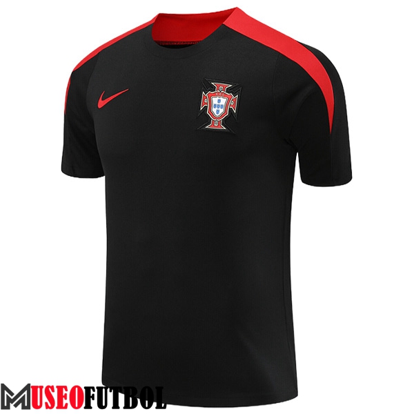 Camiseta Entrenamiento Portugal Negro/Rojo 2024/2025