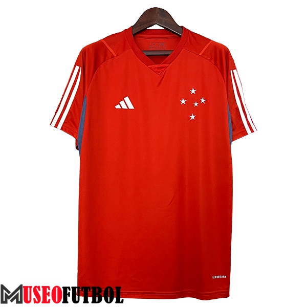 Camiseta Entrenamiento Cruzeiro Rojo/Blanco 2024/2025