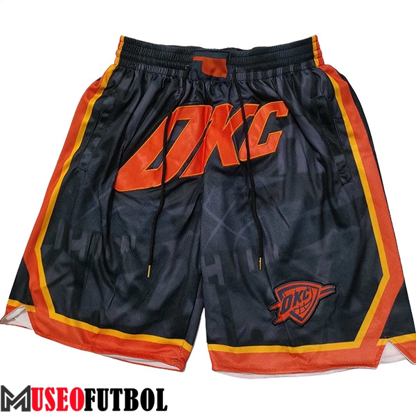 Cortos NBA Oklahoma City Thunder 2024/25 Negro/Naranja