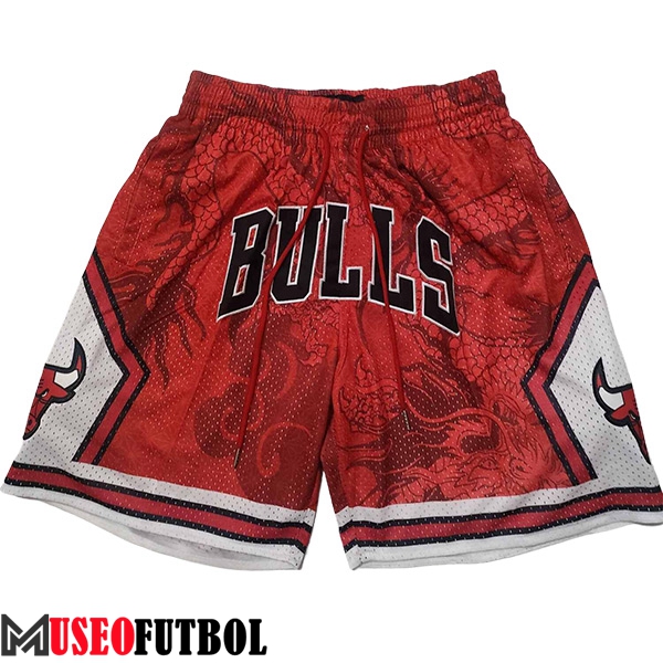 Cortos NBA Chicago Bulls 2024/25 Rojo/Blanco