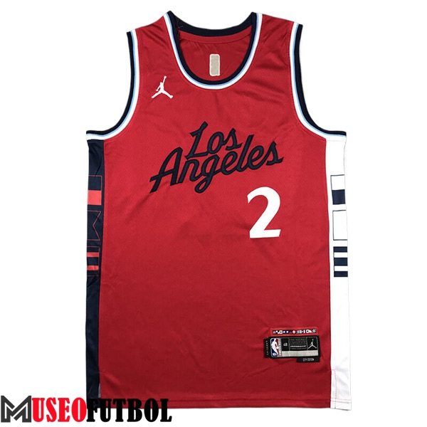 Camisetas De Futbol Los Angeles Clippers (LEONARD #2) 2024/25 Rojo/Blanco/Negro