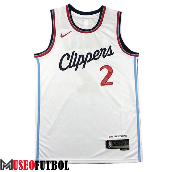 Camisetas De Futbol Los Angeles Clippers (LEONARD #2) 2024/25 Blanco -04