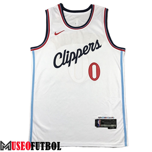 Camisetas De Futbol Los Angeles Clippers (WESTBROOK #0) 2024/25 Blanco -02