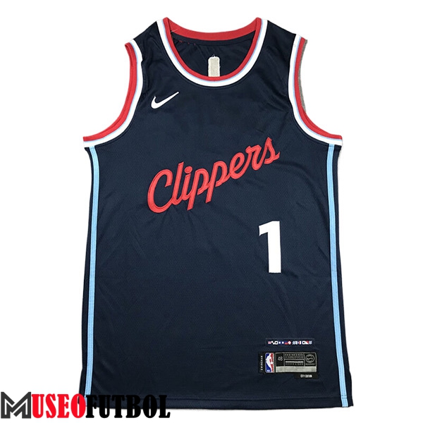 Camisetas De Futbol Los Angeles Clippers (HARDEN #1) 2024/25 Azul Oscuro -02