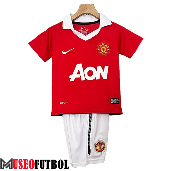 Camisetas De Futbol Manchester United Retro Ninos Primera 2010/2011