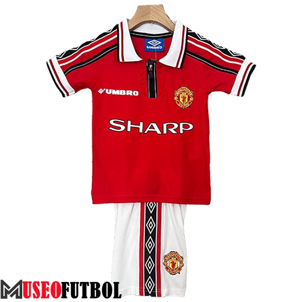 Camisetas De Futbol Manchester United Retro Ninos Primera 1998/1999