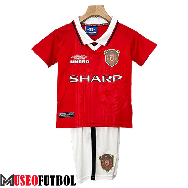 Camisetas De Futbol Manchester United Retro Ninos Primera 1999/2000