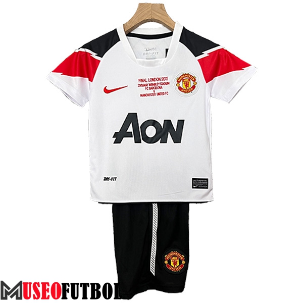 Camisetas De Futbol Manchester United Retro Ninos Segunda 2010/2011